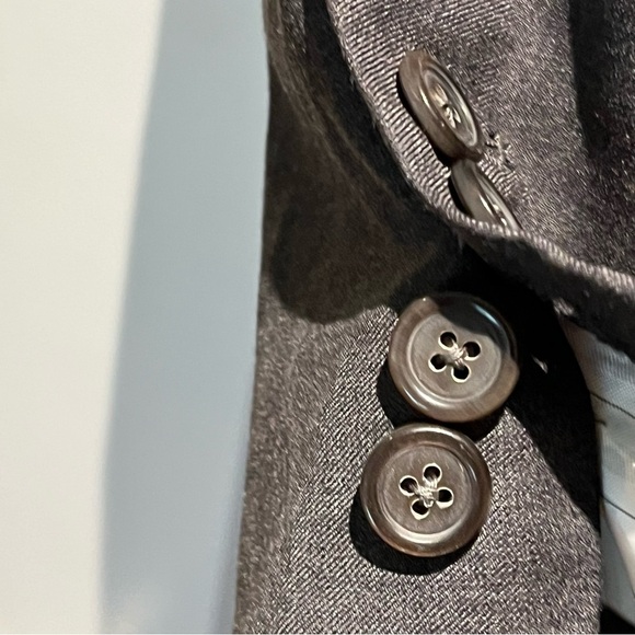 Bespoke Tailored Samuelson Superfine Wool Grey Blazer with Skill Lining - Picture 7 of 14